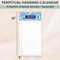 bloom daily planners Perpetual Calendar, 5" x 10", Holiday Icons